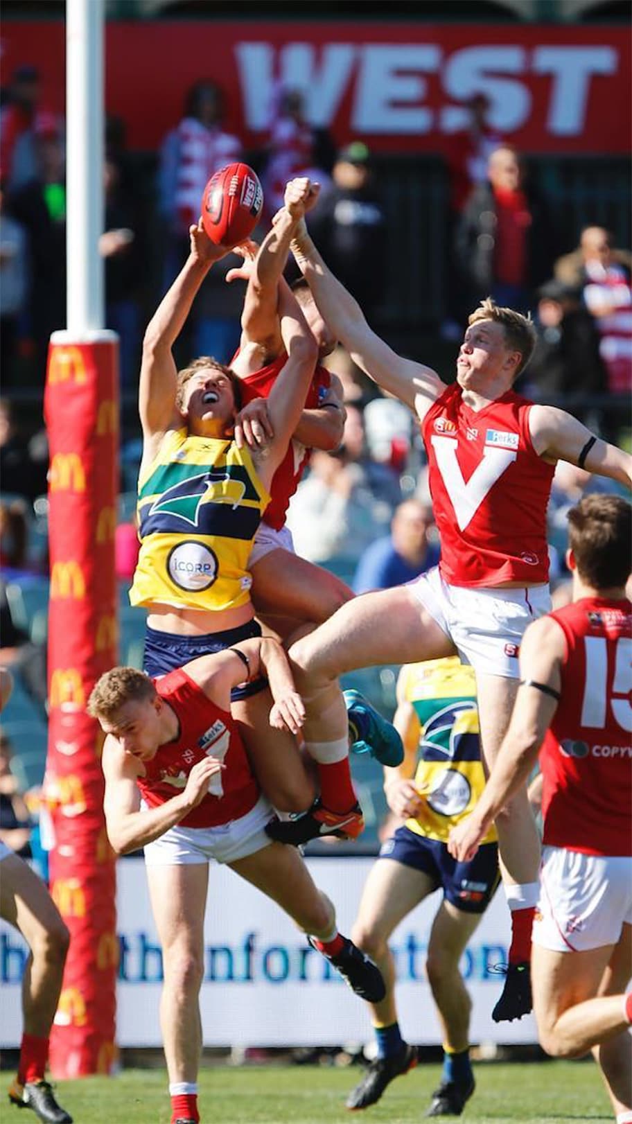 SANFLfinal350x350.jpg Action from Sunday's SANFL clash. Picture: @SANFL_official Instagram - AFL,SANFL